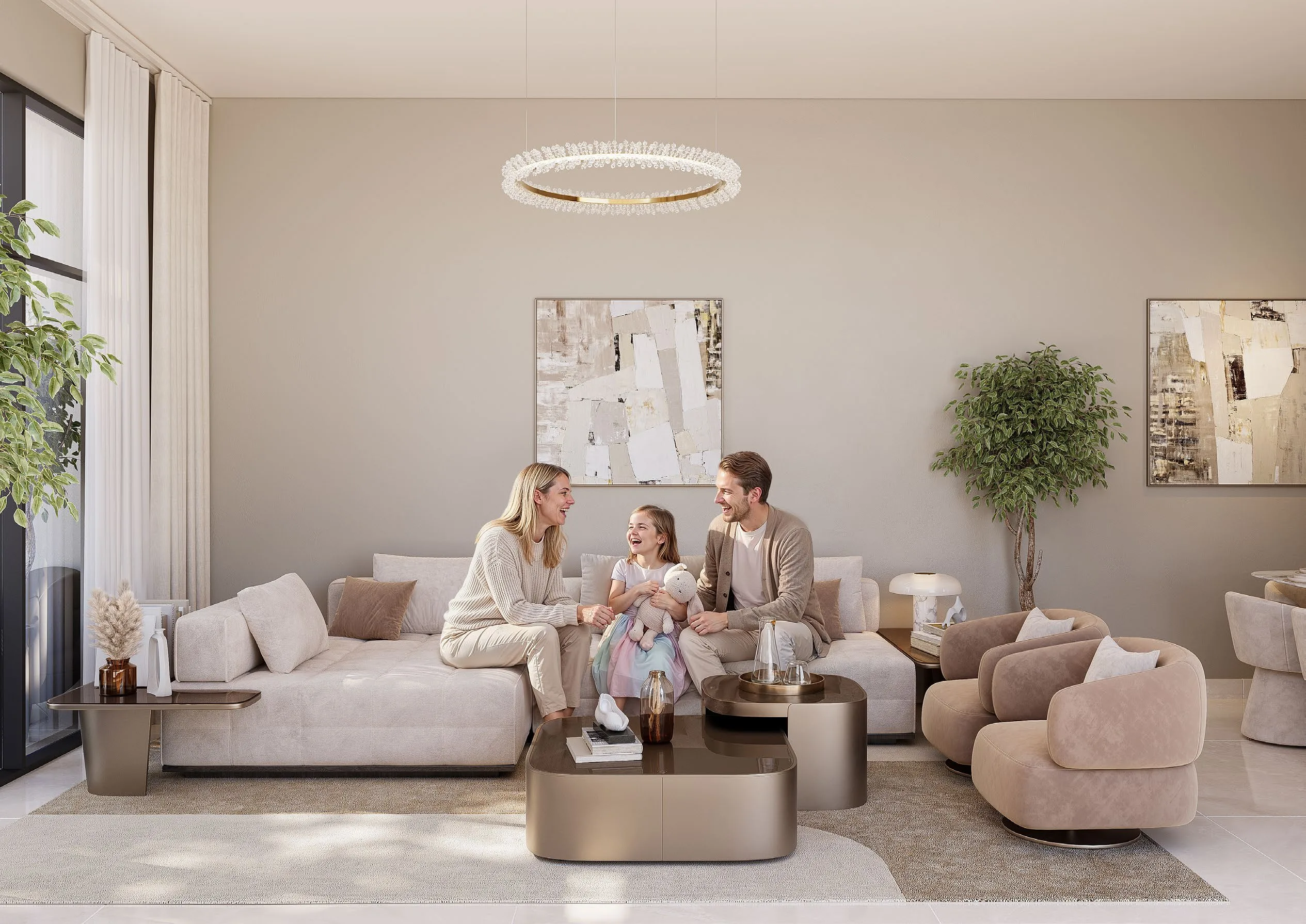 Warm and Elegant Living Room